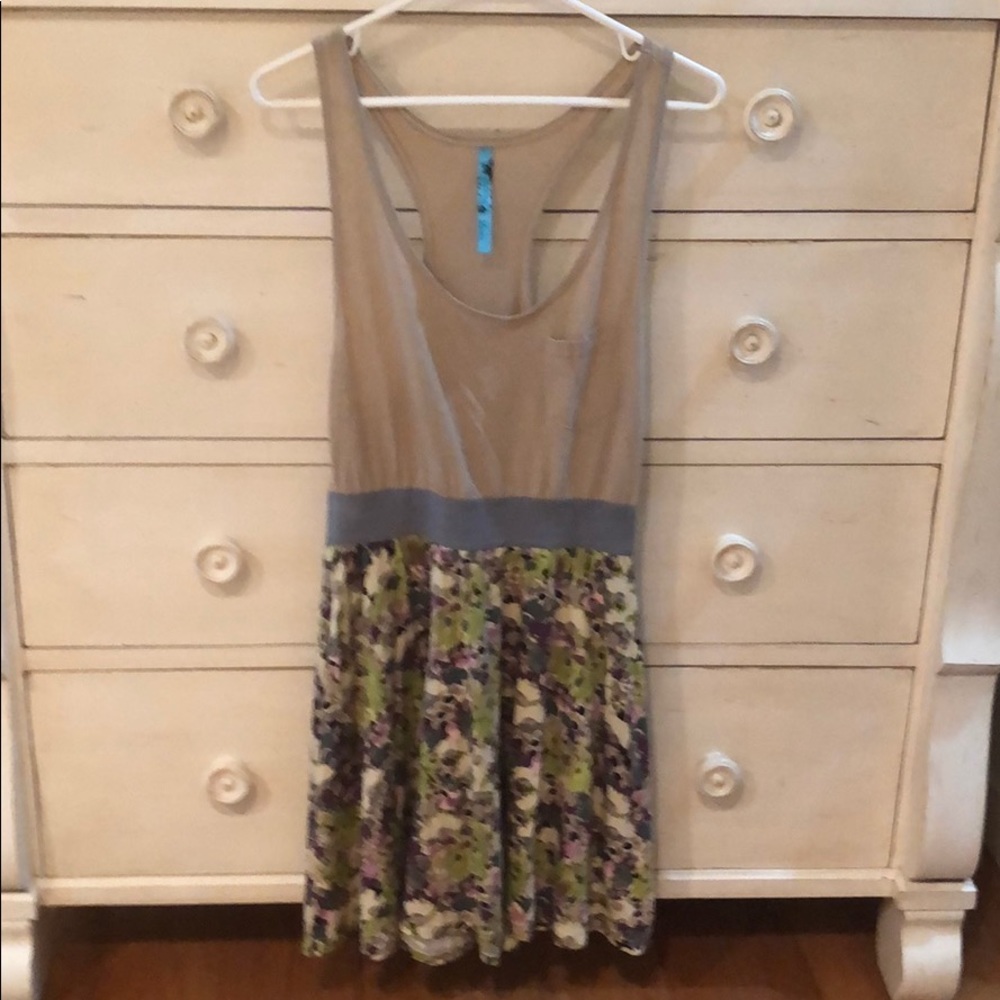 Free People Racer Back Floral Tank Dress -Sz M